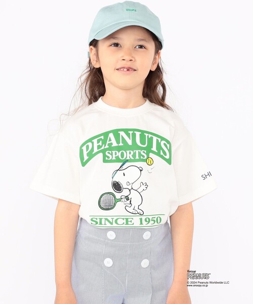 SHIPS（シップス）の「SHIPS KIDS:100～125cm / スヌーピー スポーツ 半袖 TEE（Tシャツ/カットソー・キッズ・オフホワイト/ブルー/グリーン/レッド・SMALL/MEDIUM）」の5枚目の写真