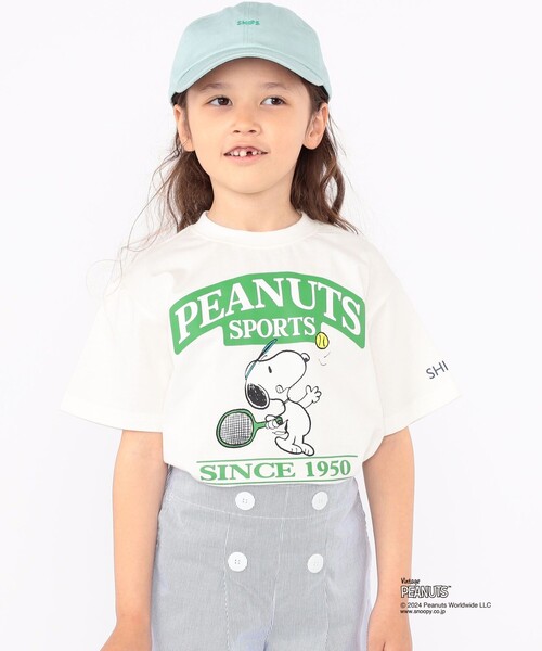 SHIPS（シップス）の「SHIPS KIDS:100～125cm / スヌーピー スポーツ 半袖 TEE（Tシャツ/カットソー・キッズ・オフホワイト/ブルー/グリーン/レッド・SMALL/MEDIUM）」の6枚目の写真