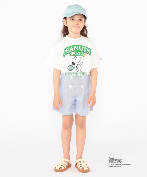 SHIPS（シップス）の「SHIPS KIDS:100～125cm / スヌーピー スポーツ 半袖 TEE（Tシャツ/カットソー・キッズ・オフホワイト/ブルー/グリーン/レッド・SMALL/MEDIUM）」の7枚目の写真