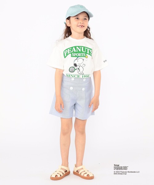 SHIPS（シップス）の「SHIPS KIDS:100～125cm / スヌーピー スポーツ 半袖 TEE（Tシャツ/カットソー・キッズ・オフホワイト/ブルー/グリーン/レッド・SMALL/MEDIUM）」の9枚目の写真