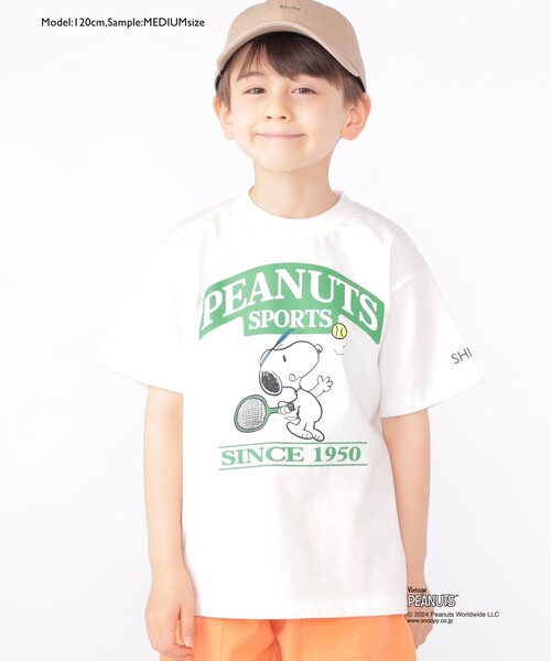 SHIPS（シップス）の「SHIPS KIDS:100～125cm / スヌーピー スポーツ 半袖 TEE（Tシャツ/カットソー・キッズ・オフホワイト/ブルー/グリーン/レッド・SMALL/MEDIUM）」の12枚目の写真