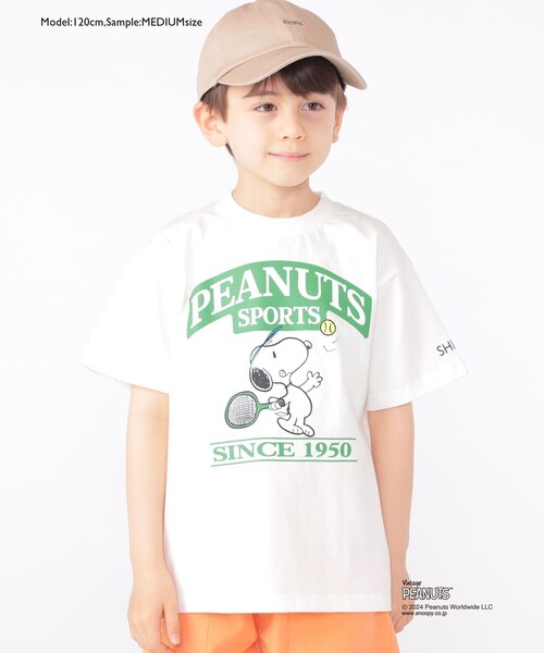 SHIPS（シップス）の「SHIPS KIDS:100～125cm / スヌーピー スポーツ 半袖 TEE（Tシャツ/カットソー・キッズ・オフホワイト/ブルー/グリーン/レッド・SMALL/MEDIUM）」の13枚目の写真