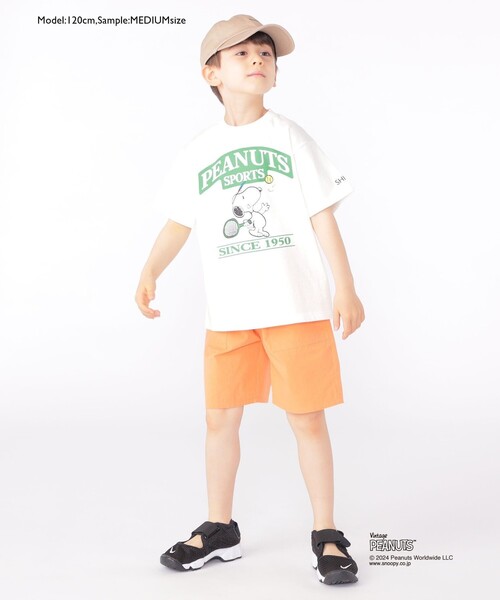 SHIPS（シップス）の「SHIPS KIDS:100～125cm / スヌーピー スポーツ 半袖 TEE（Tシャツ/カットソー・キッズ・オフホワイト/ブルー/グリーン/レッド・SMALL/MEDIUM）」の18枚目の写真