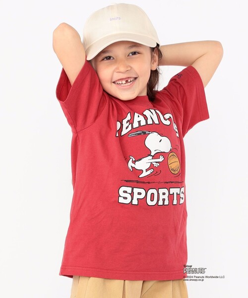 SHIPS（シップス）の「SHIPS KIDS:100～125cm / スヌーピー スポーツ 半袖 TEE（Tシャツ/カットソー・キッズ・オフホワイト/ブルー/グリーン/レッド・SMALL/MEDIUM）」の21枚目の写真