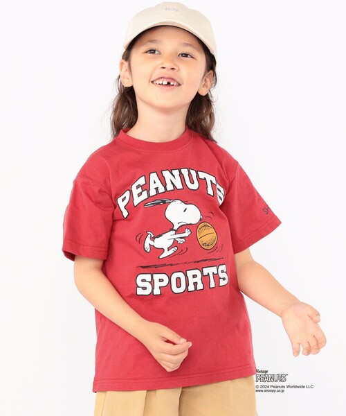 SHIPS（シップス）の「SHIPS KIDS:100～125cm / スヌーピー スポーツ 半袖 TEE（Tシャツ/カットソー・キッズ・オフホワイト/ブルー/グリーン/レッド・SMALL/MEDIUM）」の22枚目の写真