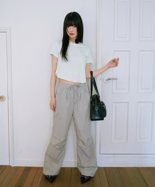 FREAK'S STORE(フリークスストア)の「FAD/エフエーディー 【限定展開】CROP T-SHIRTS/ クロップTシャツ(Tシャツ/カットソー・レディース・グレー/チャコールグレー/ホワイト/ブルーグリーン・MEDIUM/SMALL)」の20枚目の写真
