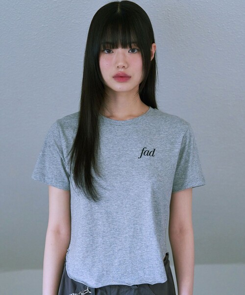 FREAK'S STORE(フリークスストア)の「FAD/エフエーディー 【限定展開】CROP T-SHIRTS/ クロップTシャツ(Tシャツ/カットソー・レディース・グレー/チャコールグレー/ホワイト/ブルーグリーン・MEDIUM/SMALL)」の22枚目の写真