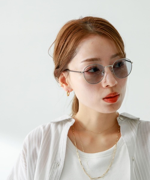 URBAN RESEARCH Sonny Label（アーバンリサーチサニーレーベル）の「スリムフレームカラーサングラス（サングラス・レディース・グレー/ブラウン・ONE）」の2枚目の写真