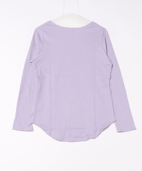and it_（アンドイット）の「シームレス透けにくいコットンVネックロンT（Tシャツ/カットソー・レディース・ブラウン/ブラック/ラベンダー/キャメル/ライトブラウン/クリーム/ベージュ/オフホワイト・L/M/LL）」の9枚目の写真