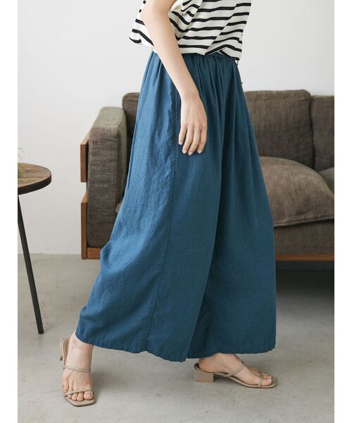 CRAFT STANDARD BOUTIQUE（クラフトスタンダードブティック）の「【キナリノ別注】リネンレーヨンワイドパンツ（その他パンツ・レディース・アイボリー/ブラック/チャコールグレー/ネイビー・FREE）」の20枚目の写真
