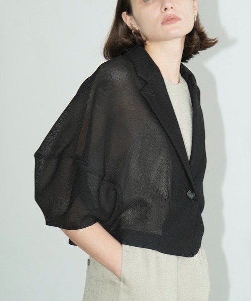 MESH LANTERN JACKET　CLANE CLANE（クラネ）の「MESH LANTERN JACKET（テーラードジャケット