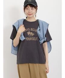 Samansa Mos2 | 【汗染み防止】刺繍アソートTシャツ(Tシャツ/カットソー)