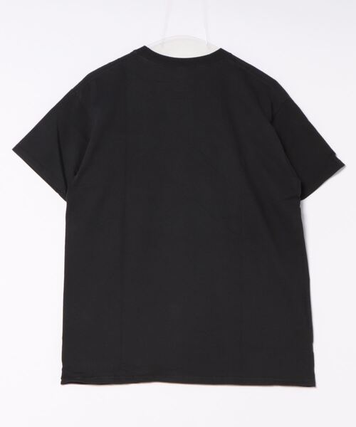 新品 ロゴTシャツ ランダムプリント 刺繍 コットン ブラック フリー FRUIT OF THE LOOM】プリントTシャツ / ワンポイント刺繍