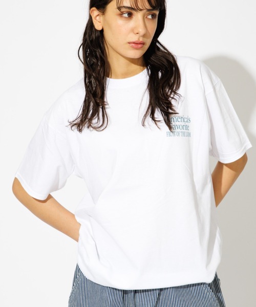 FRUIT OF THE LOOM（フルーツオブザルーム）の「【FRUIT OF THE LOOM】プリントTシャツ / ワンポイント刺繍 / バックプリント / シンプル（Tシャツ/カットソー・レディース・ブラック系その他/グレー系その他/ブラック系その他2/ホワイト系その他/グレー系その他2/ホワイト系その他2・M）」の3枚目の写真