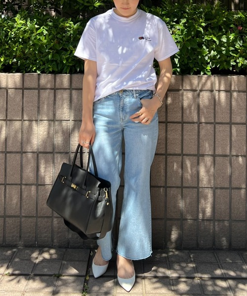 FRUIT OF THE LOOM（フルーツオブザルーム）の「【FRUIT OF THE LOOM】プリントTシャツ / ワンポイント刺繍 / バックプリント / シンプル（Tシャツ/カットソー・レディース・ブラック系その他/グレー系その他/ブラック系その他2/ホワイト系その他/グレー系その他2/ホワイト系その他2・M）」の9枚目の写真