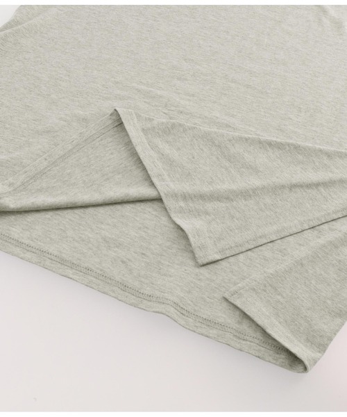 anap mimpi（アナップミンピ）の「メッセージ デニム 刺繍 コットン マキシ ロング Tシャツ ワンピ（ワンピース・レディース・グレー/アイボリー/ブラック・FREE）」の12枚目の写真