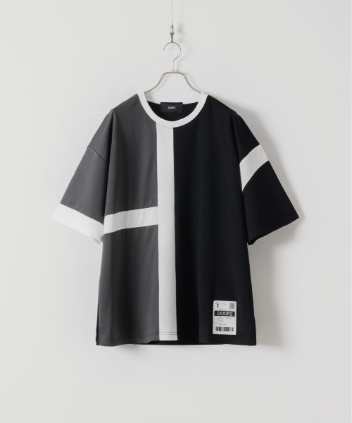 DOOPZ(ドープス)の「P/E Switching Smooth Tee - P/E スイッチングスムースT(Tシャツ/カットソー・メンズ・ホワイト/ブラック・SMALL/MEDIUM/LARGE)」の1枚目の写真
