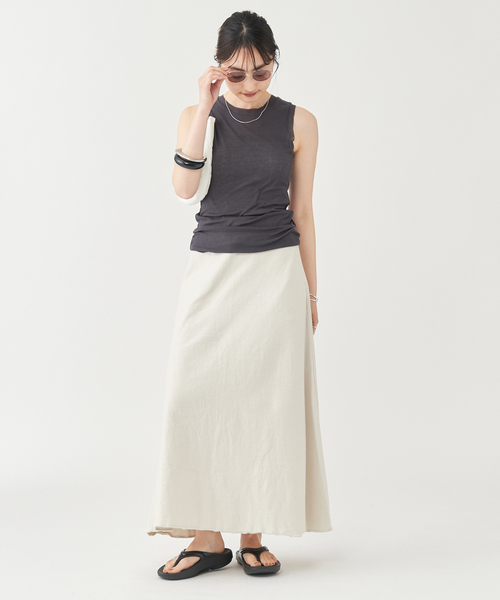 Plage sheer タンク　ベージュ plage（プラージュ）の「SHEER タンク（タンクトップ）」 - WEAR