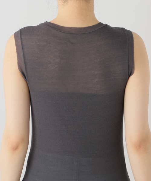 Plage sheer タンク　ベージュ plage（プラージュ）の「SHEER タンク（タンクトップ）」 - WEAR
