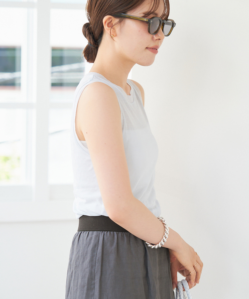 plage（プラージュ）の「SHEER タンク（タンクトップ）」 - WEAR