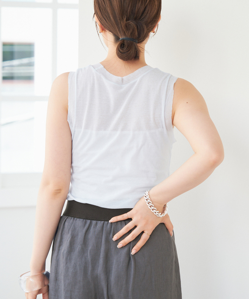 Plage sheer タンク　ベージュ Plage sheer タンク ベージュ 【公式通販】