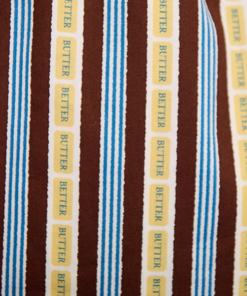 I am I in fact...（アイアムアイインファクト）の「●BETTER BUTTER STRIPE パンツ（その他パンツ・レディース・レッド/ダークブラウン・FREE）」の8枚目の写真