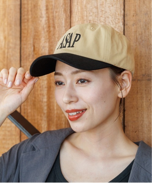 LAKOLE（ラコレ）の「ASAPロゴキャップ / 125337（キャップ・レディース・チャコール/ベージュ/インディゴブルー/ピンク・FREE）」の3枚目の写真