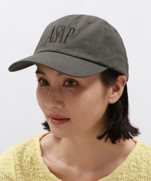 LAKOLE（ラコレ）の「ASAPロゴキャップ / 125337（キャップ・レディース・チャコール/ベージュ/インディゴブルー/ピンク・FREE）」の2枚目の写真