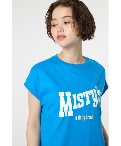 RODEO CROWNS WIDE BOWL(ロデオクラウンズワイドボウル)の「MISTYフレンチスリーブトップス(Tシャツ/カットソー・レディース・ブルー/チャコールグレー/レッド/オフホワイト・FREE)」の19枚目の写真