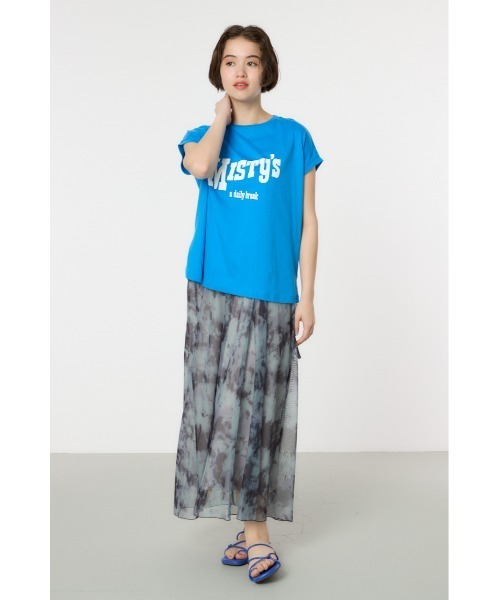 RODEO CROWNS WIDE BOWL(ロデオクラウンズワイドボウル)の「MISTYフレンチスリーブトップス(Tシャツ/カットソー・レディース・ブルー/チャコールグレー/レッド/オフホワイト・FREE)」の16枚目の写真