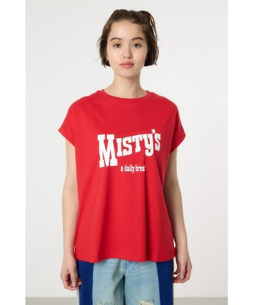 RODEO CROWNS WIDE BOWL(ロデオクラウンズワイドボウル)の「MISTYフレンチスリーブトップス(Tシャツ/カットソー・レディース・ブルー/チャコールグレー/レッド/オフホワイト・FREE)」の14枚目の写真