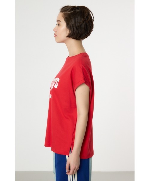 RODEO CROWNS WIDE BOWL(ロデオクラウンズワイドボウル)の「MISTYフレンチスリーブトップス(Tシャツ/カットソー・レディース・ブルー/チャコールグレー/レッド/オフホワイト・FREE)」の13枚目の写真