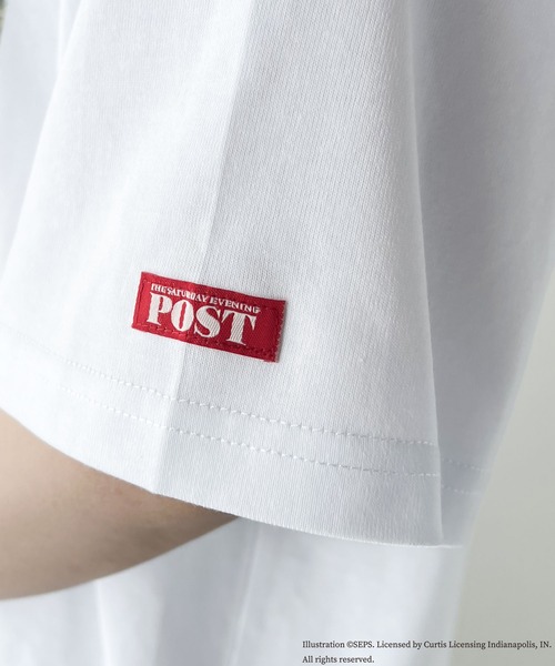 classicalelf(クラシカルエルフ)の「『THE SATURDAY EVENING POST』×クラシカルエルフ 別注グラフィックTシャツ【Boy on High Dive】(Tシャツ/カットソー・レディース・チャコール/ホワイト・MEDIUM/LARGE/X-LARGE/SMALL)」の18枚目の写真