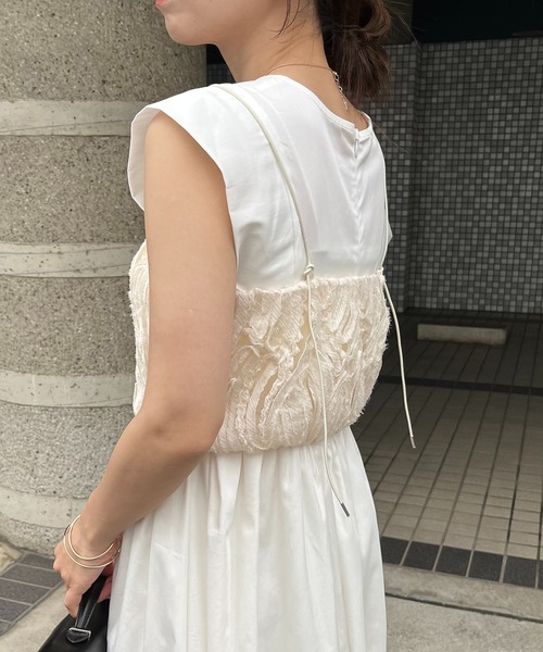 CAPRICIEUX LE'MAGE(カプリシューレマージュ)の「ラインレースビスチェ(その他トップス・レディース・ホワイト系その他・FREE)」の5枚目の写真