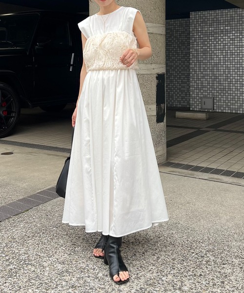 CAPRICIEUX LE'MAGE(カプリシューレマージュ)の「ラインレースビスチェ(その他トップス・レディース・ホワイト系その他・FREE)」の8枚目の写真