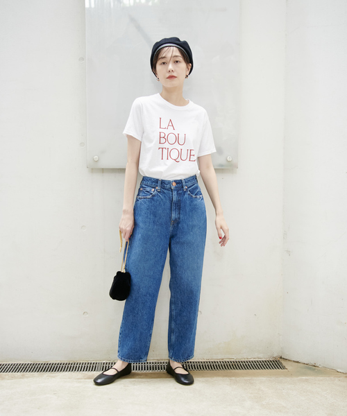 Rouge vif Anna（ルージュヴィフアンナ）の「前後ロゴコンパクトT（Tシャツ/カットソー・レディース・ホワイト/ライトベージュ・フリー）」の14枚目の写真