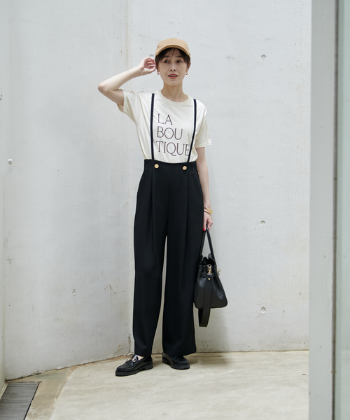 Rouge vif Anna（ルージュヴィフアンナ）の「前後ロゴコンパクトT（Tシャツ/カットソー・レディース・ホワイト/ライトベージュ・フリー）」の17枚目の写真