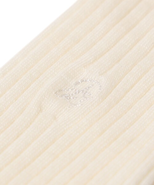 Demi-Luxe BEAMS(デミルクス ビームス)の「AK+1 / ロゴ リブソックス(ソックス/靴下・レディース・オフホワイト/グレー/ブラウン系その他3/グリーン/レッド・ONE SIZE)」の12枚目の写真