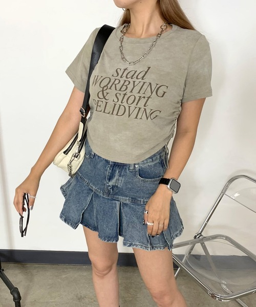 non-hedge(ノンヘッジ)の「タックデニムミニスカートパンツ(デニムスカート・レディース・インディゴブルー/ブルー・S/M)」の9枚目の写真