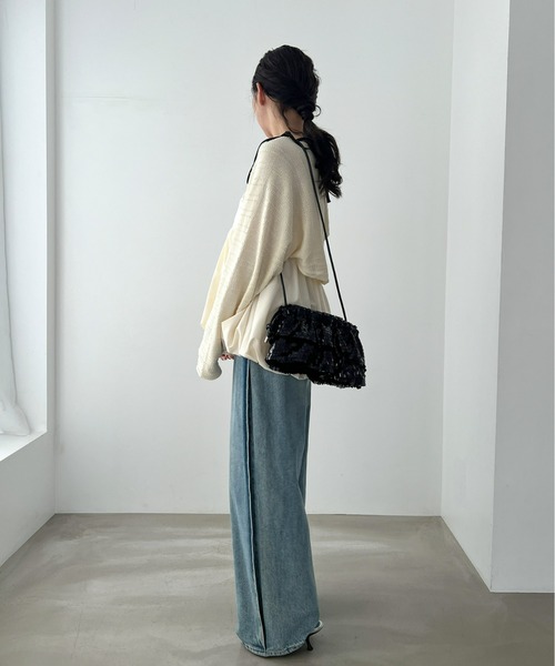 Olu.（オルドット）の「【Casselini】フリルスパンコールバッグ（ショルダーバッグ・レディース・グレー/ブラック/コーラル・FREE）」の15枚目の写真