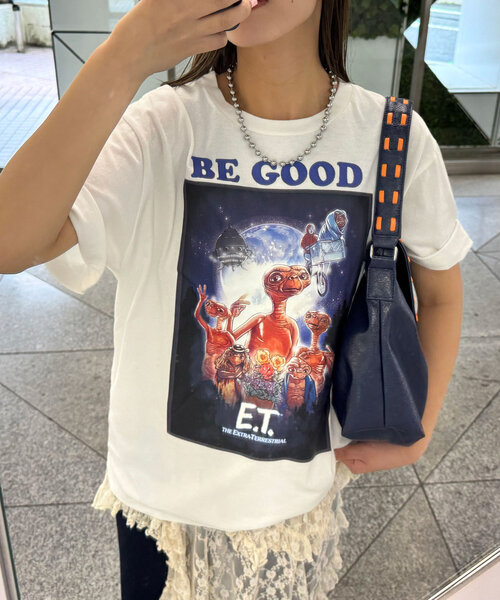 CIAOPANIC(チャオパニック)の「【Universalcollection/ユニバーサルコレクション】E.T.映画Tシャツ(Tシャツ/カットソー・レディース・ブラック系その他2/ブラック/アイボリー/チャコールグレー/ホワイト系その他2/ブラック系その他/ブラック系その他3/オフホワイト/ホワイト系その他3/ブラック系その他4/ホワイト系その他/ホワイト・FREE)」の19枚目の写真