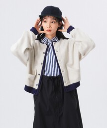 BEAMS BOY | 2トーン スウェット カーディガン(カーディガン/ボレロ)