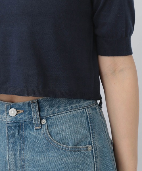 A part by(アパートバイ)の「FROZZEEニットカーディガン(カーディガン/ボレロ・レディース・ネイビー/ブラック系その他2/グリーン/アイボリー・FREE)」の16枚目の写真