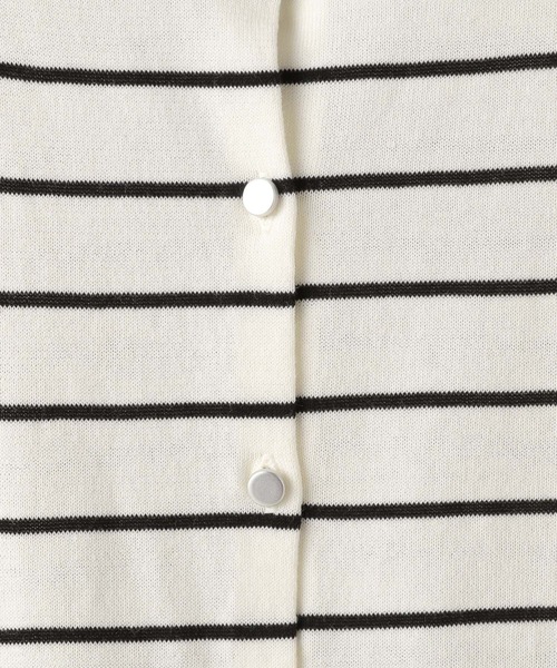 A part by(アパートバイ)の「FROZZEEニットカーディガン(カーディガン/ボレロ・レディース・ネイビー/ブラック系その他2/グリーン/アイボリー・FREE)」の5枚目の写真