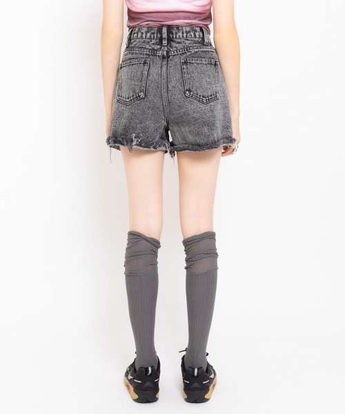 【セール】atmos pink Chemical Washed Short Jeans / アトモス ピンク ケミカル ウォッシュ ショート ジーンズ（その他パンツ）｜atmos pink（アトモスピンク）