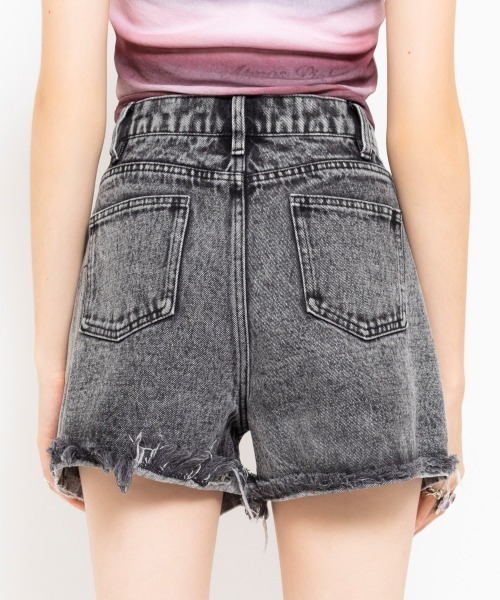 【セール】atmos pink Chemical Washed Short Jeans / アトモス ピンク ケミカル ウォッシュ ショート ジーンズ（その他パンツ）｜atmos pink（アトモスピンク）