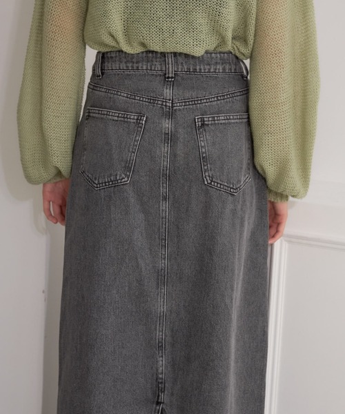 Formeque(フォルミーク)の「デニムタイトスカート(デニムスカート・レディース・ブルー/ブラック・SMALL/MEDIUM)」の16枚目の写真