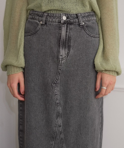 Formeque(フォルミーク)の「デニムタイトスカート(デニムスカート・レディース・ブルー/ブラック・SMALL/MEDIUM)」の14枚目の写真
