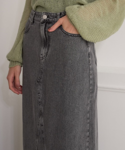 Formeque(フォルミーク)の「デニムタイトスカート(デニムスカート・レディース・ブルー/ブラック・SMALL/MEDIUM)」の15枚目の写真