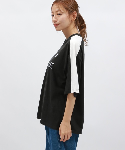 LAKOLE（ラコレ）の「アソートゲームプリントＴ / 142963（Tシャツ/カットソー・レディース・オフホワイト/ブラック/ボルドー・FREE）」の8枚目の写真